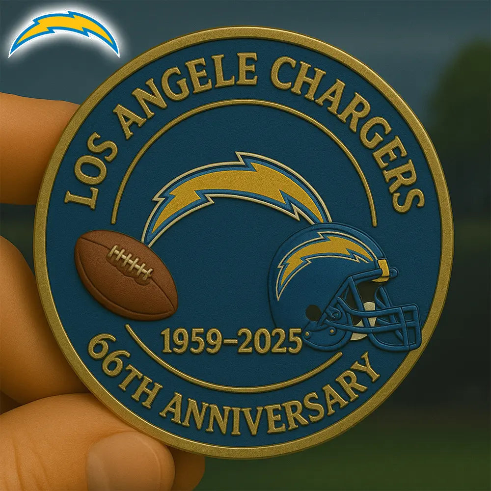 Los Angeles Chargers | Premium NFL Commemorative Coin HI - HuddleStyle.com - Image 3
