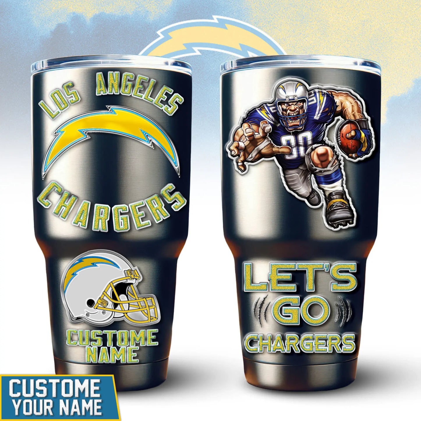 Los Angeles Chargers | PREMIUM TUMBLER TD - HuddleStyle.com - Main