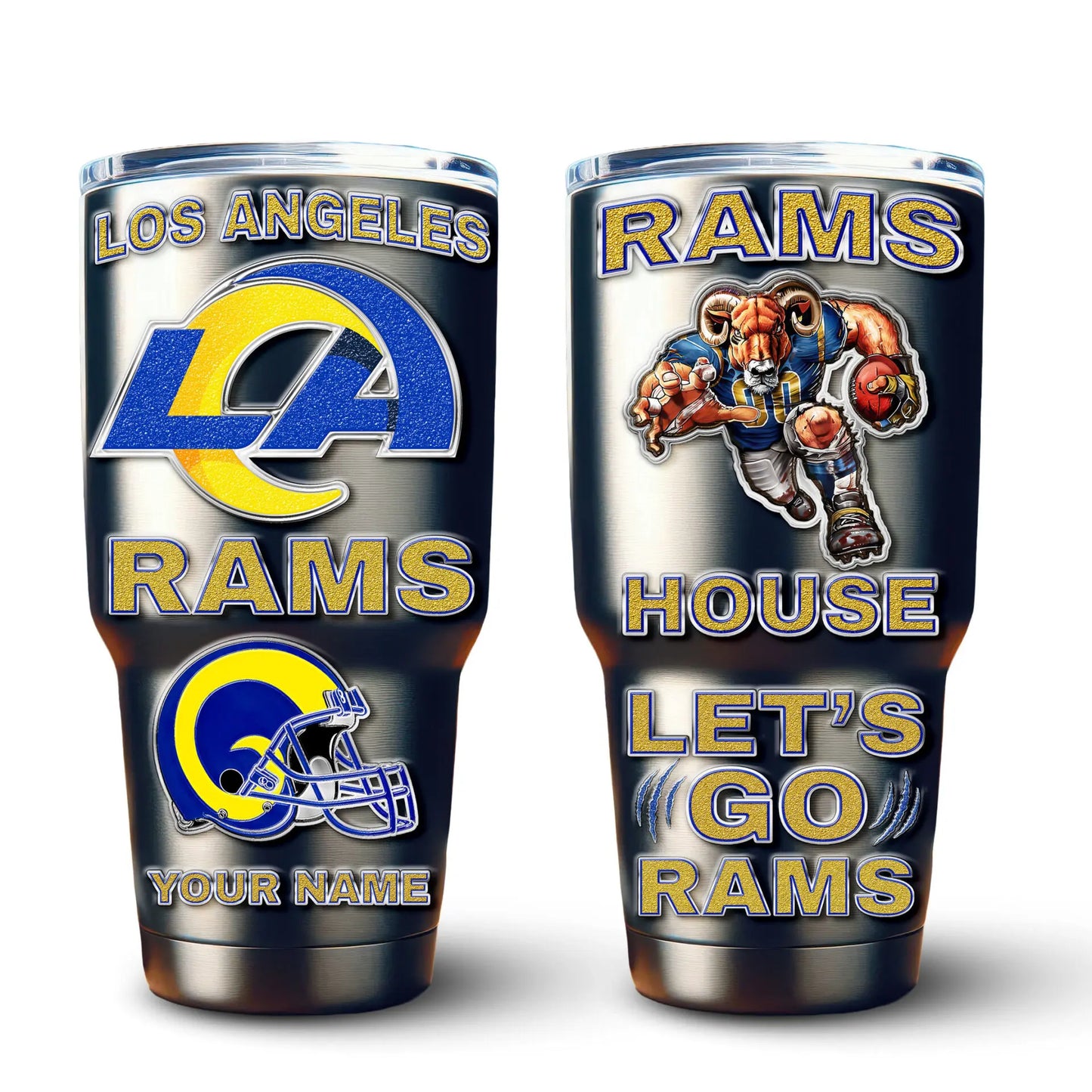 Los Angeles Rams | PREMIUM TUMBLER TD - HuddleStyle.com - Image 3