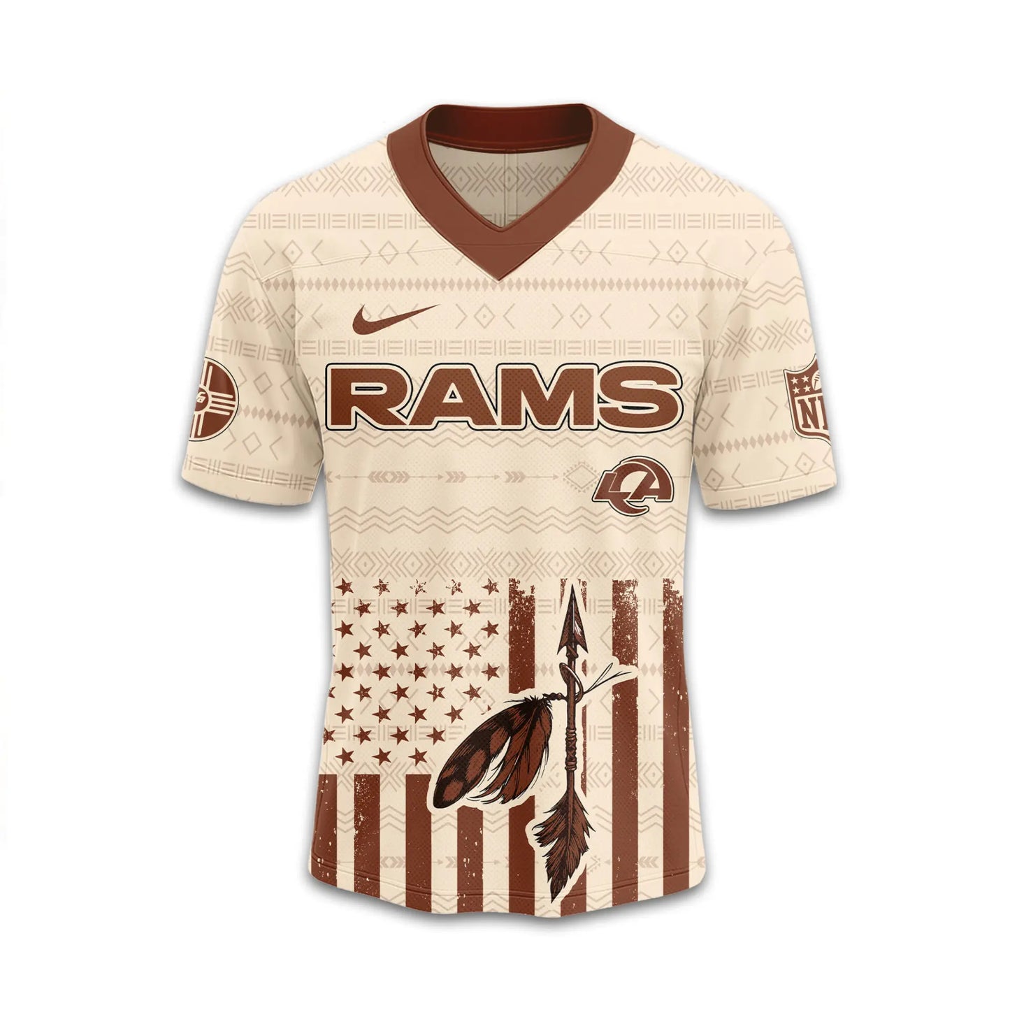 Los Angeles Rams | Premium Native American Jersey TD - HuddleStyle.com - Image 2