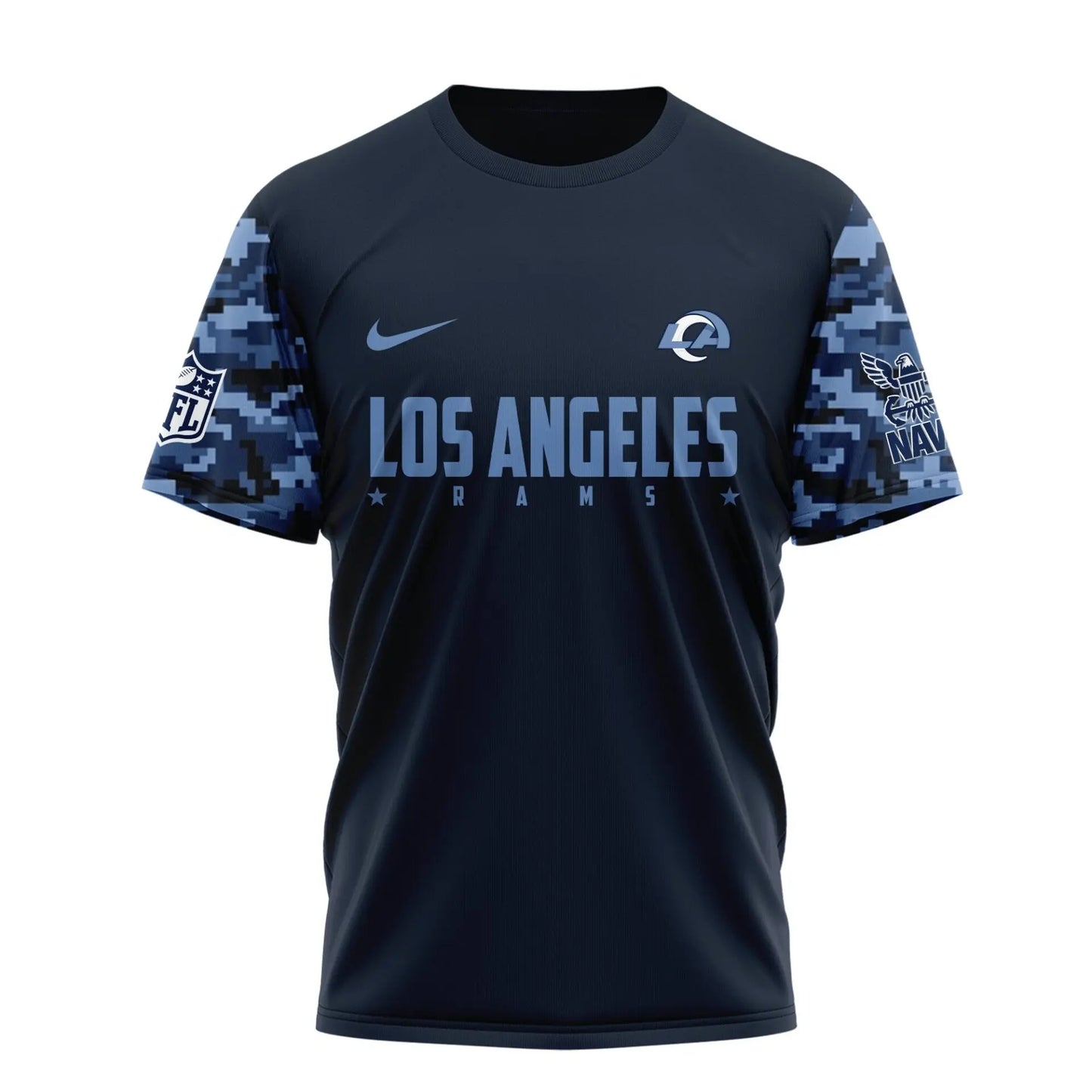 Los Angeles Rams | Premium Navy 250 Years 3D Shirt TD - HuddleStyle.com - Image 4
