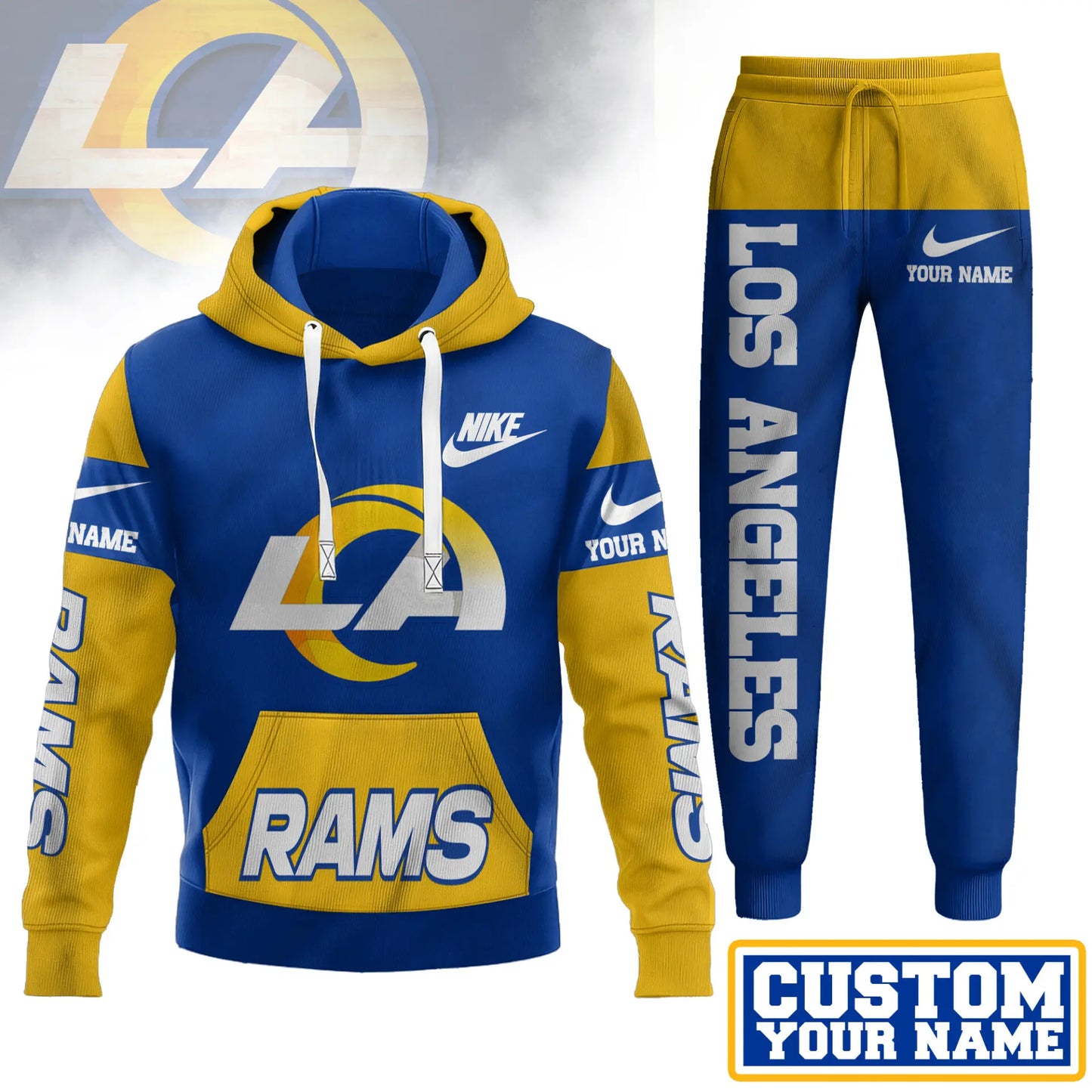 Los Angeles Rams | Premium Hoodie & Pants Set TD - HuddleStyle.com - Image 2