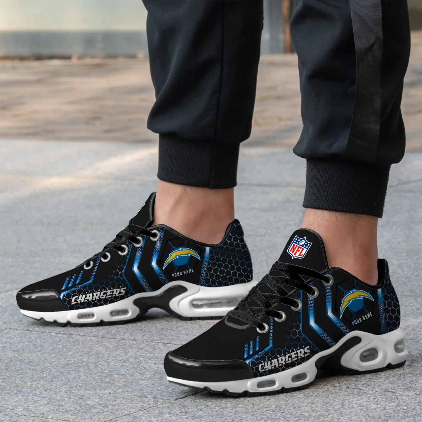 Los Angeles Chargers | NFL Personalized Air Max Shoes Exclusive Edition TD200925 - HuddleStyle.com - Image 3