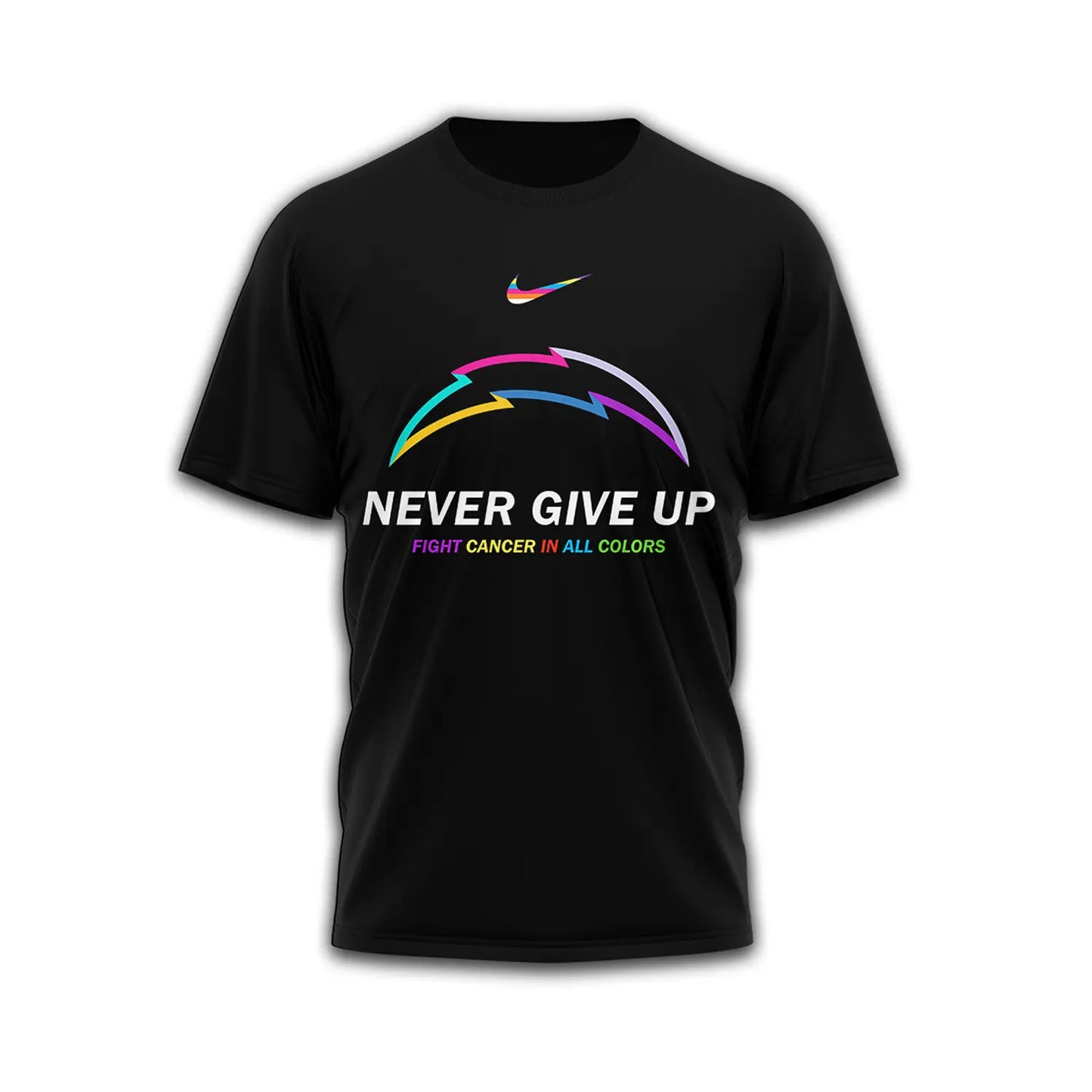 Los Angeles Chargers | Premium Fight Cancer In All Colors 3D Shirt TD - HuddleStyle.com - Image 3