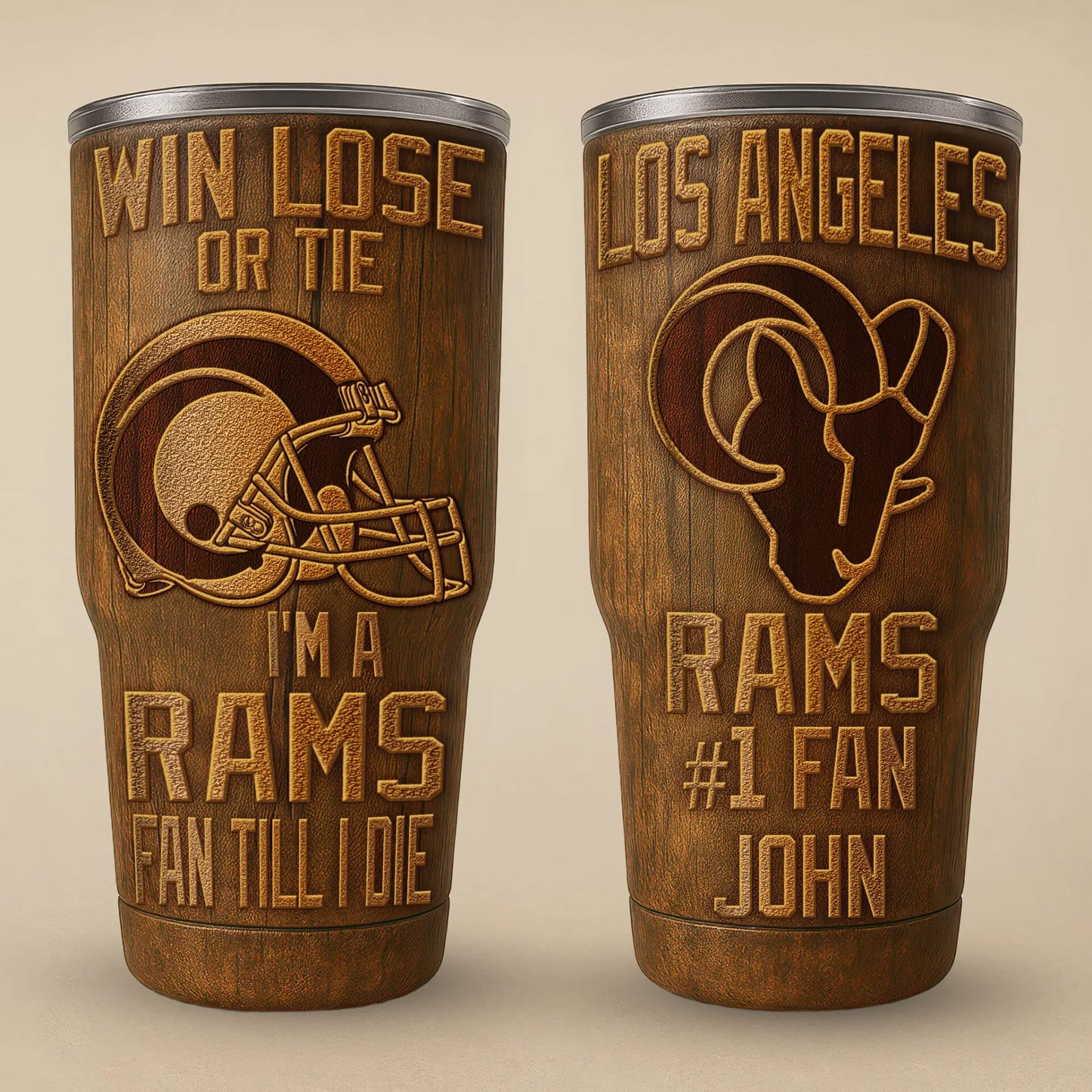 Los Angeles Rams | PREMIUM TUMBLER TD - HuddleStyle.com - Image 3