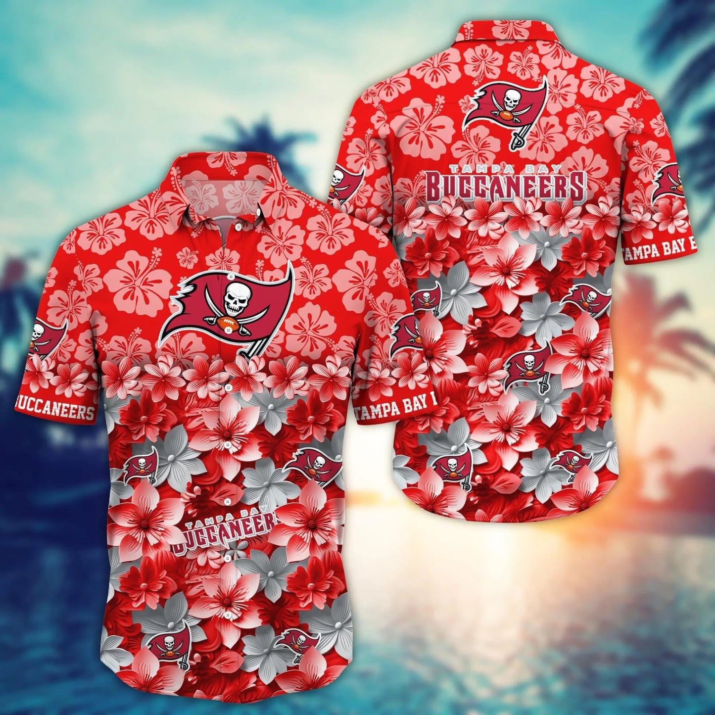 Tampa Bay Buccaneers | Hawaii Shirt For Fans, Summer Football Shirt – HuddleStyle.com - Image 2
