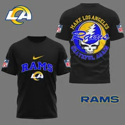 Los Angeles Rams | Premium Grateful Game Day 3D Shirt NY - HuddleStyle.com - Image 4