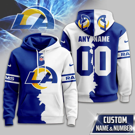 Los Angeles Rams | Premium Victory Split Hoodie TD - HuddleStyle.com - Main