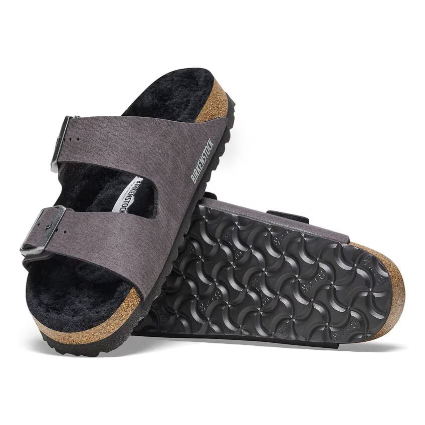 Birkenstock Shearling Two-Strap Sandal - Arizona