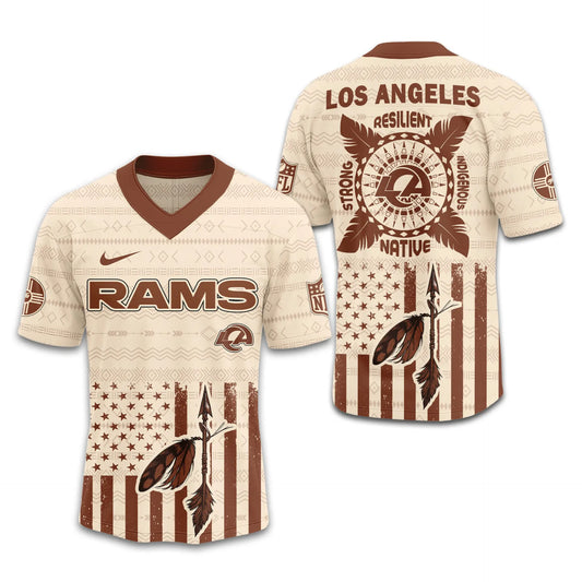 Los Angeles Rams | Premium Native American Jersey TD - HuddleStyle.com - Main