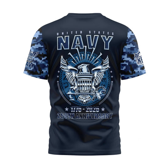Los Angeles Rams | Premium Navy 250 Years 3D Shirt TD - HuddleStyle.com - Main