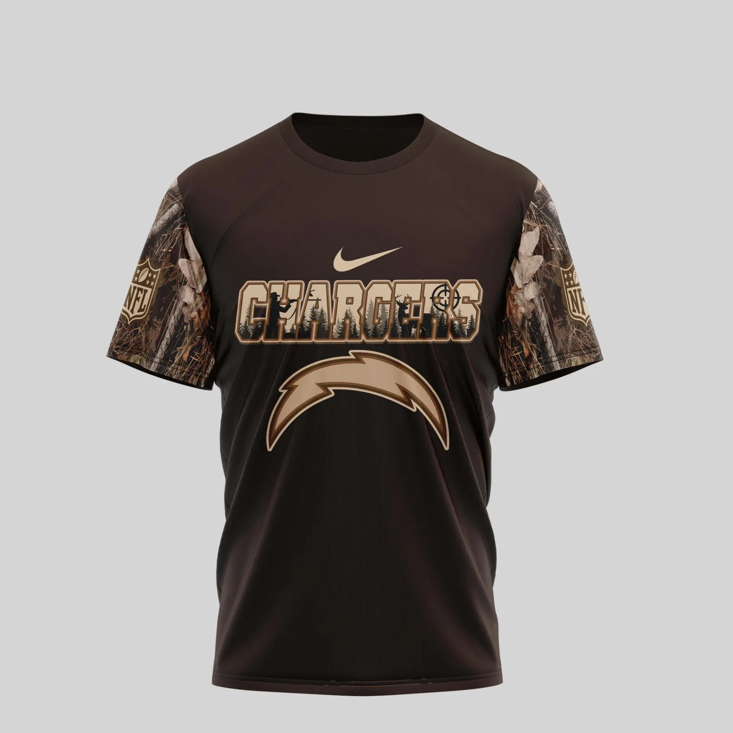 Los Angeles Chargers | Premium NFL Deer Hunting 3D Shirt TD - HuddleStyle.com - Image 3