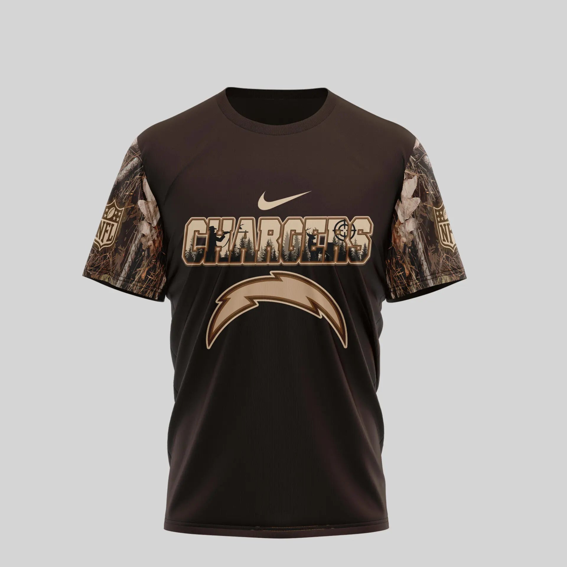 Los Angeles Chargers | Premium NFL Deer Hunting 3D Shirt TD - HuddleStyle.com - Image 3