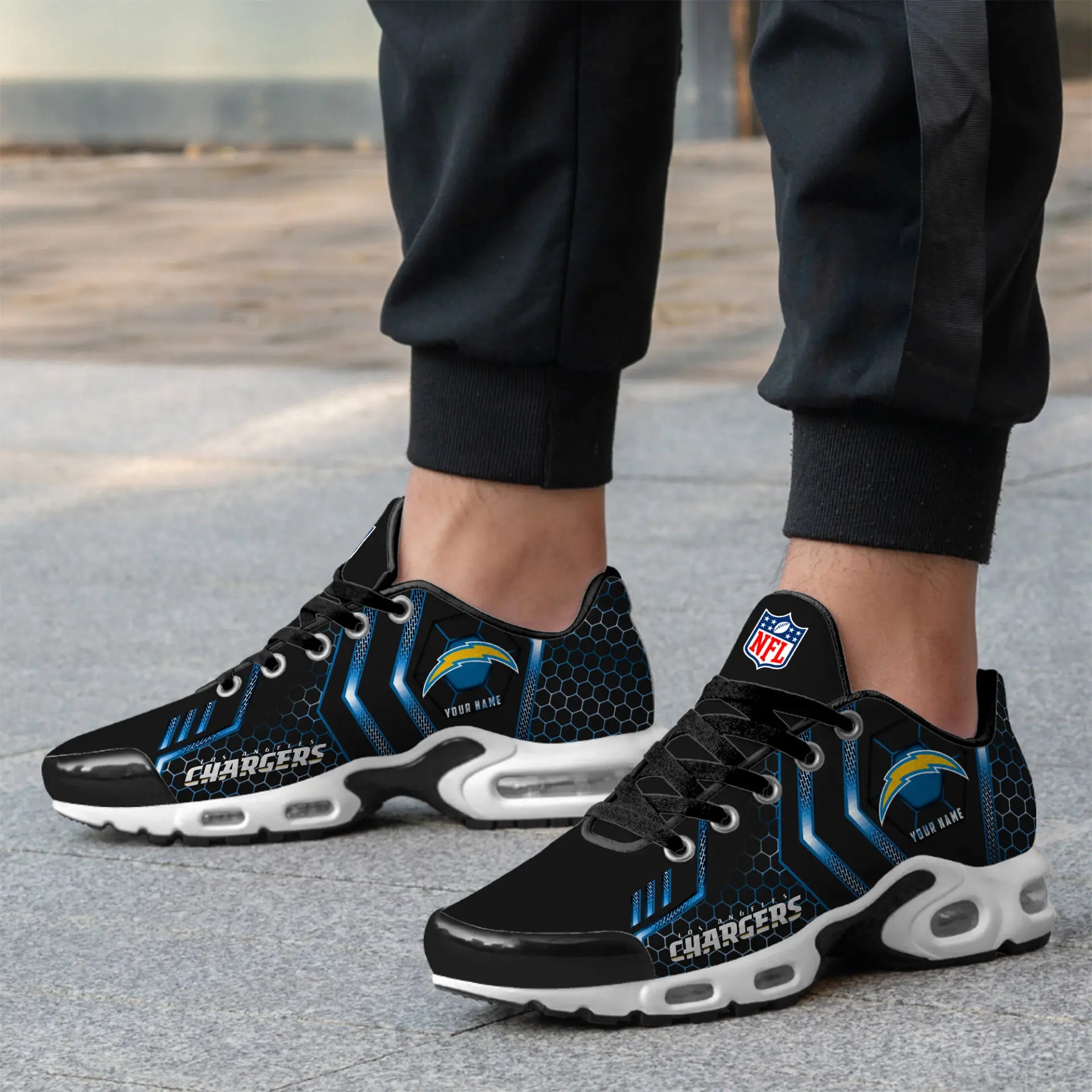 Los Angeles Chargers | NFL Personalized Air Max Shoes Exclusive Edition TD200925 - HuddleStyle.com - Image 3