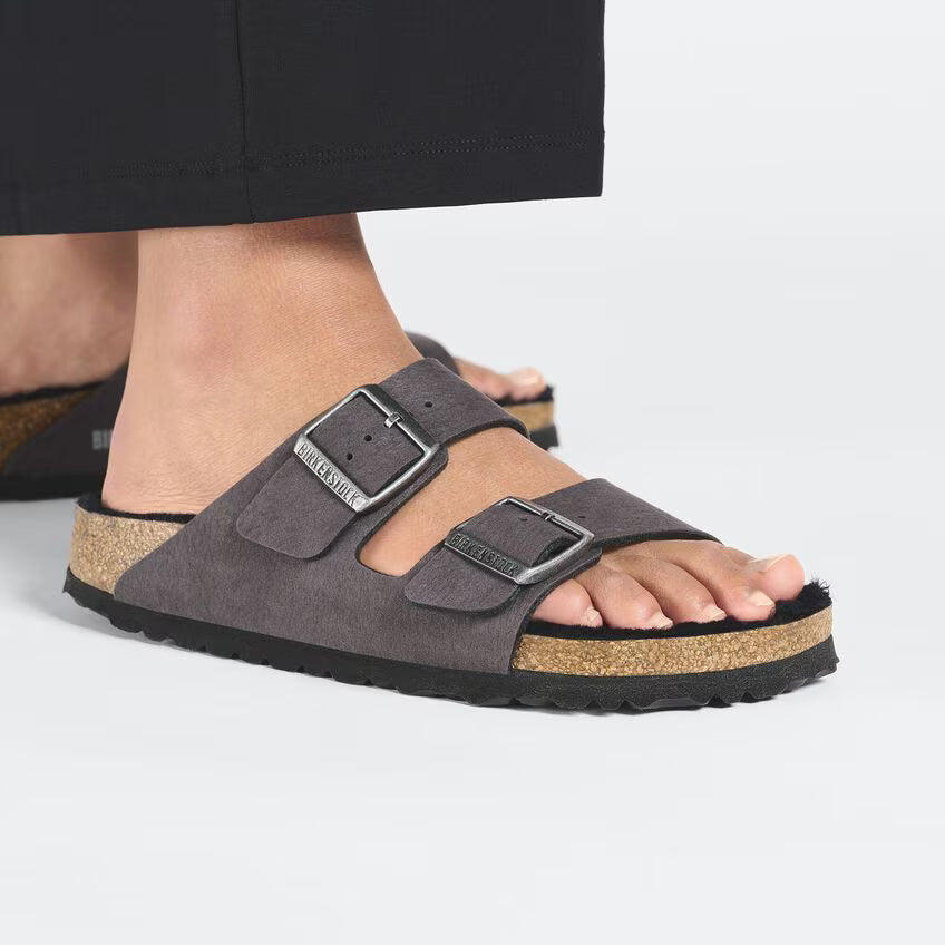 Birkenstock Shearling Two-Strap Sandal - Arizona