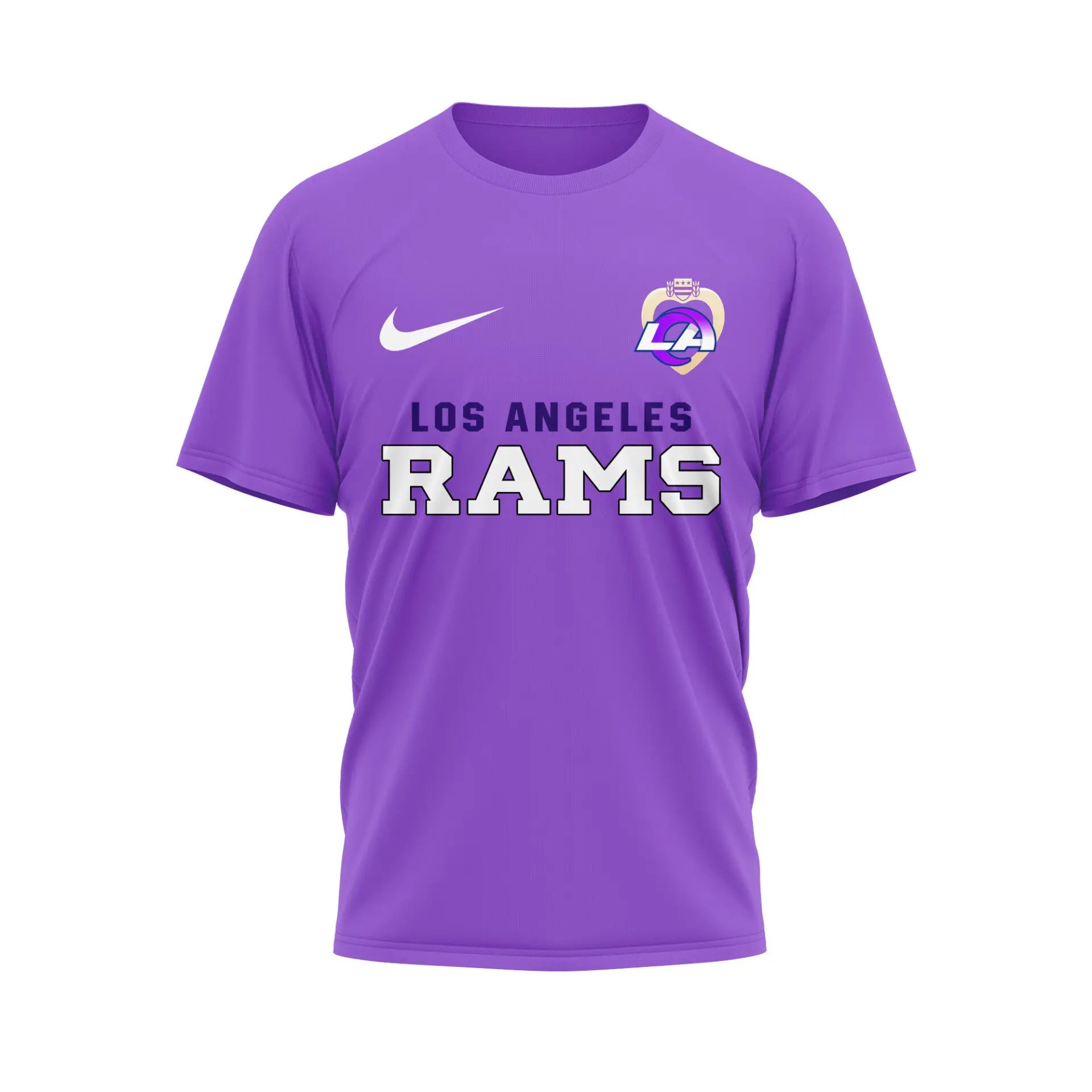 Los Angeles Rams | Premium NFL Premium National Purple Heart Day 3D Shirt HI - HuddleStyle.com - Image 2