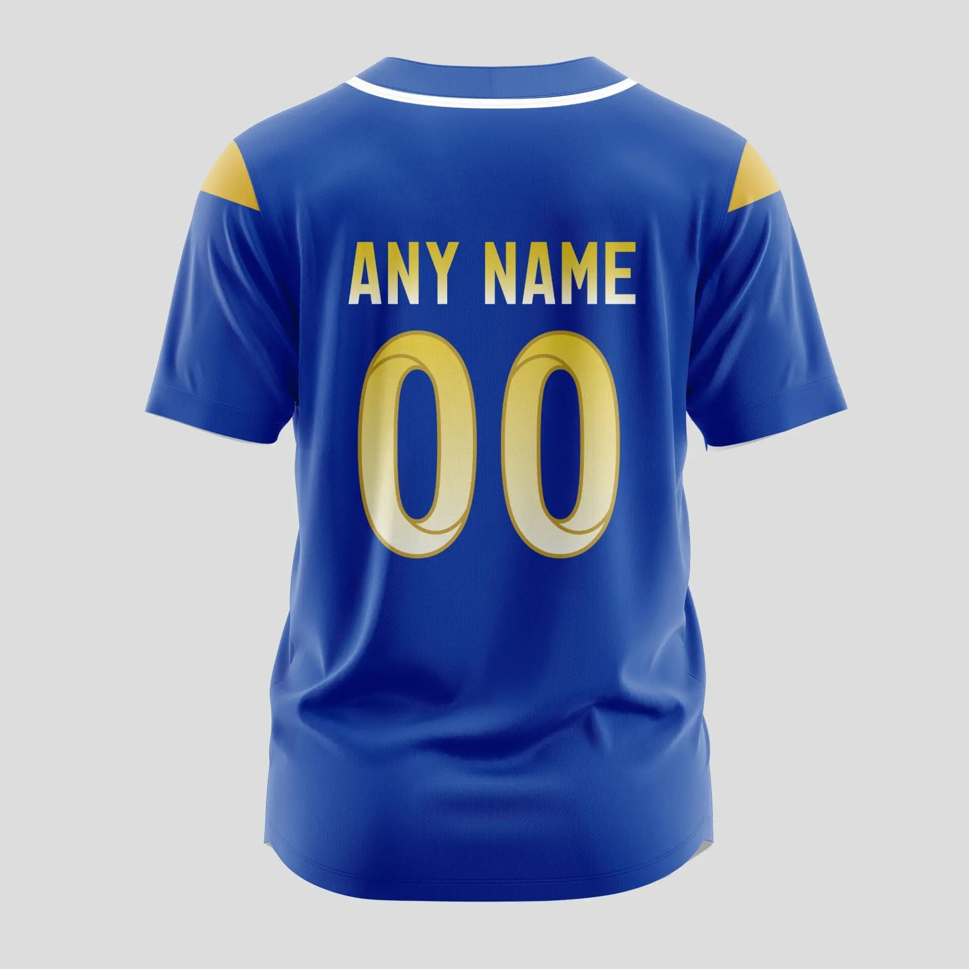 Los Angeles Rams | Classic Baseball Jersey - Customize Your Name & Number, Your Style! - HuddleStyle.com - Image 3
