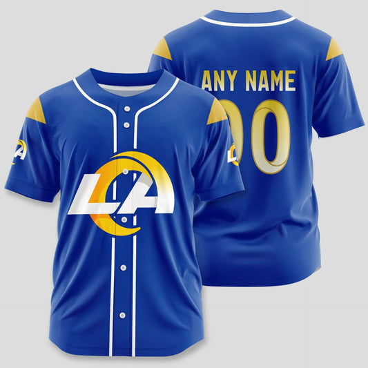 Los Angeles Rams | Classic Baseball Jersey - Customize Your Name & Number, Your Style! - HuddleStyle.com - Main