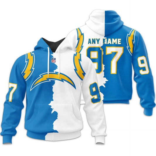 Los Angeles Chargers | Home Mix Away Hoodie - HuddleStyle.com - Main