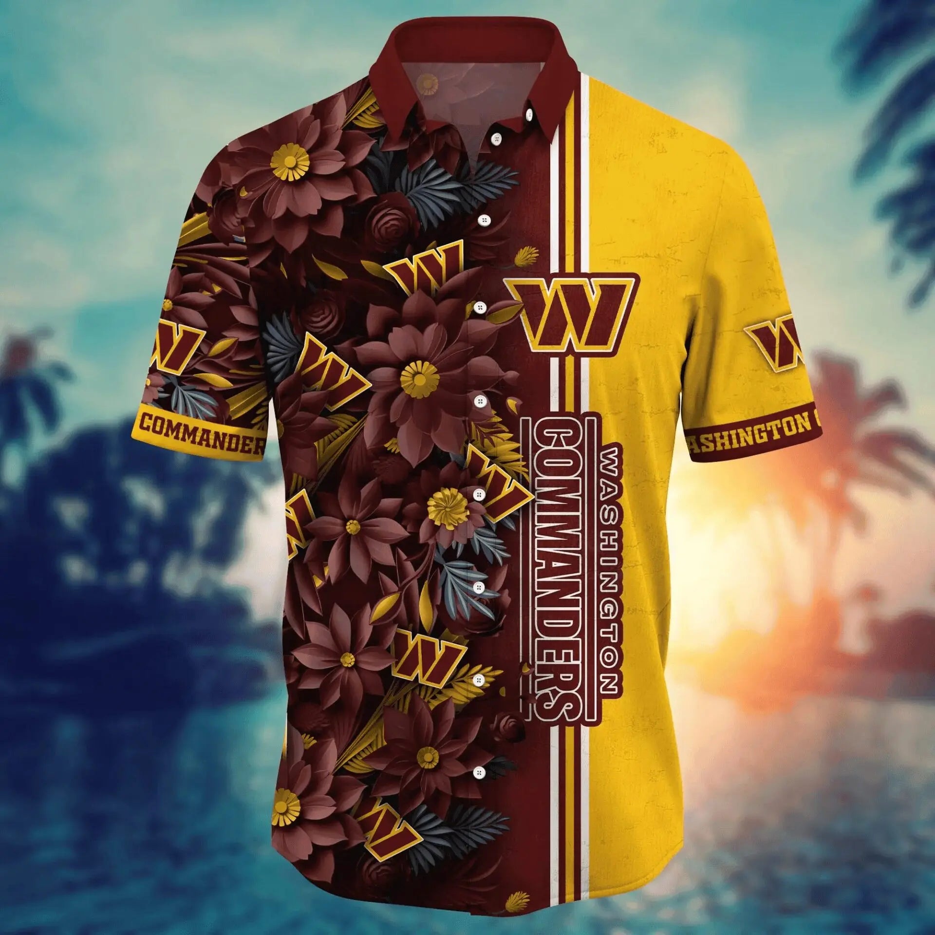 Washington Commanders | Hawaii Shirt For Fans, Summer Football Shirt – HuddleStyle.com - Image 7