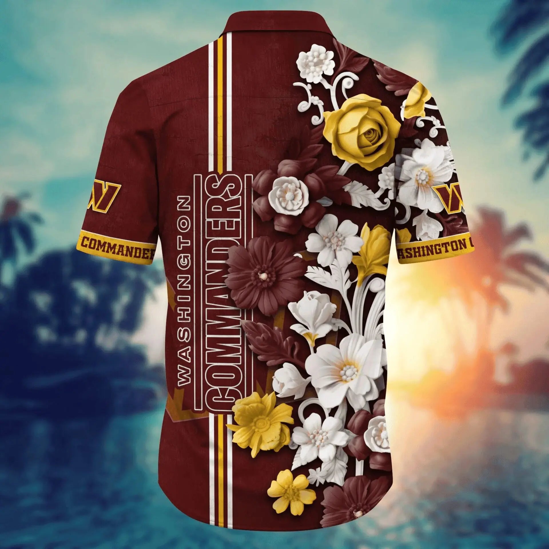 Washington Commanders | Hawaii Shirt For Fans, Summer Football Shirt – HuddleStyle.com - Image 9