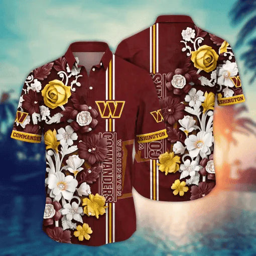 Washington Commanders | Hawaii Shirt For Fans, Summer Football Shirt – HuddleStyle.com - Image 8